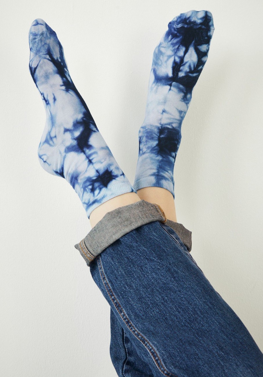 Clearance Tie Dye Socks Navy