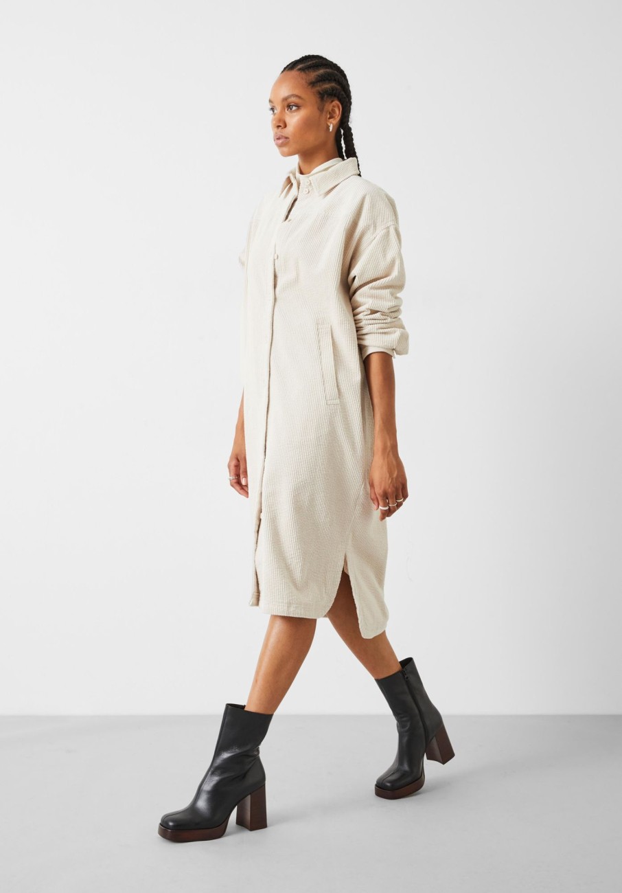 Best Alanna Cord Shirt Dress Moonshine