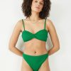 Wholesale High Leg Bikini Bottoms Green