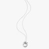 Best Talia T-Bar Hoop Necklace Silver