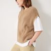 Clearance Sarai Knitted Rib Tank Top Camel