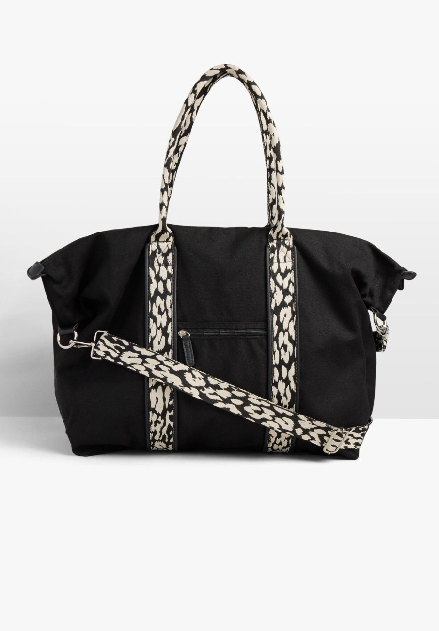 New Ingham Holdall Black/Leopard