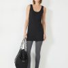 Wholesale Longline Tank Top Black