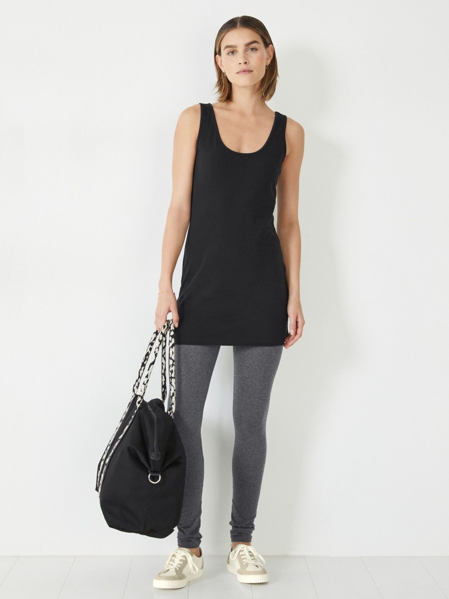 Wholesale Longline Tank Top Black