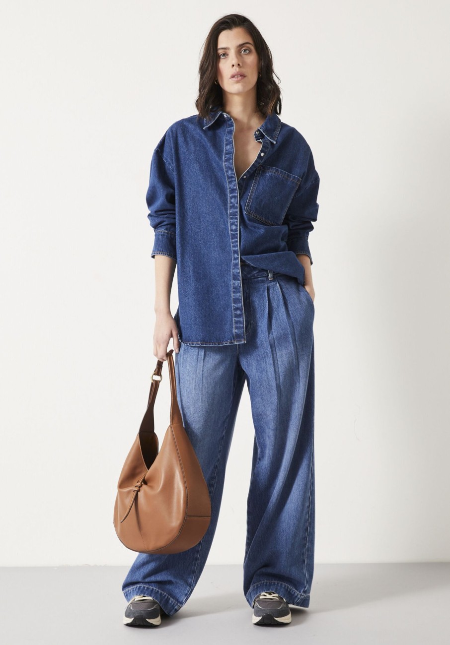 Online Deanna Denim Shirt Authentic Blue Wash