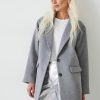 Best Jayde Wool Blend Blazer Coat Grey