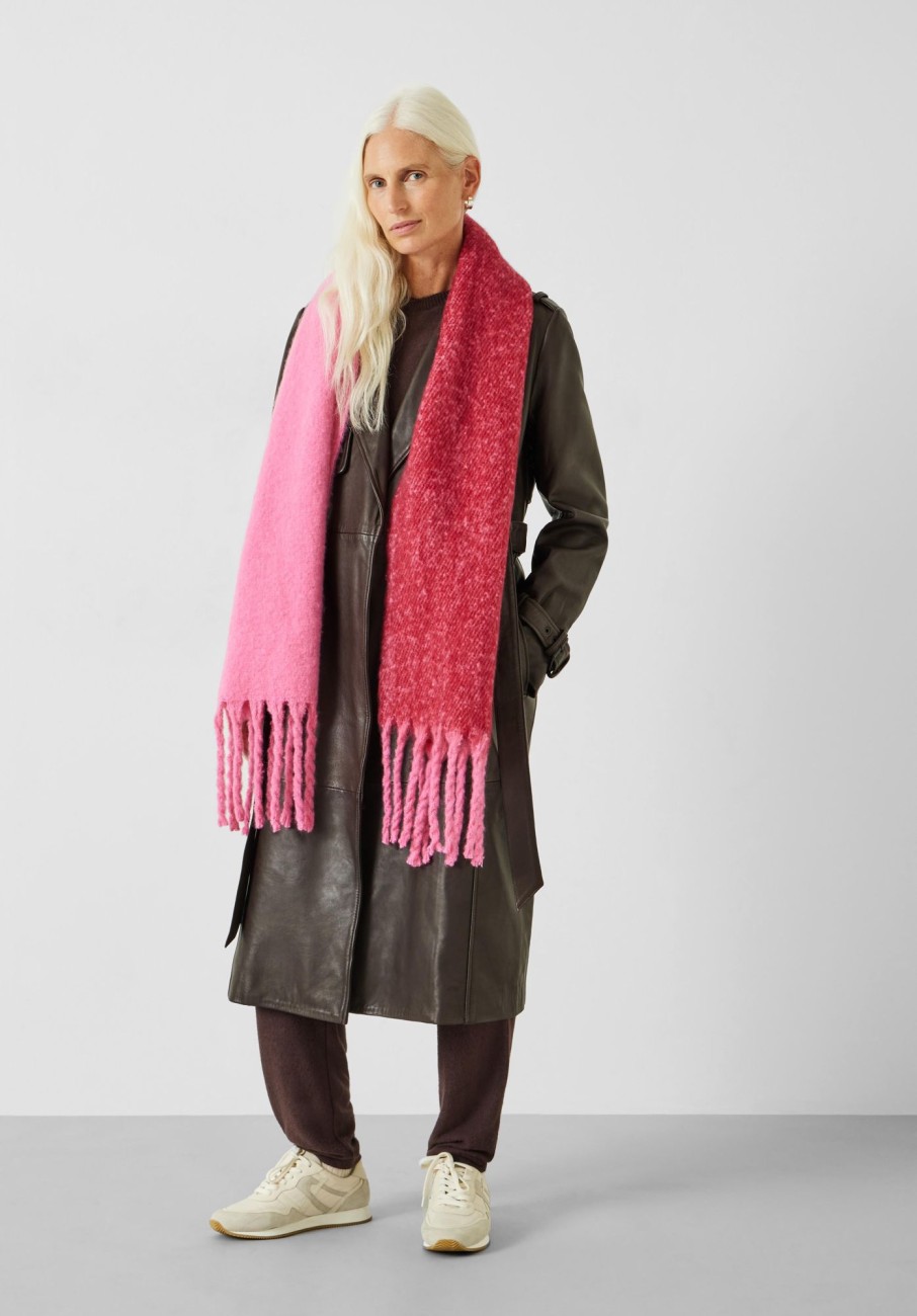 Online Asher Two-Tone Scarf Red/Pink