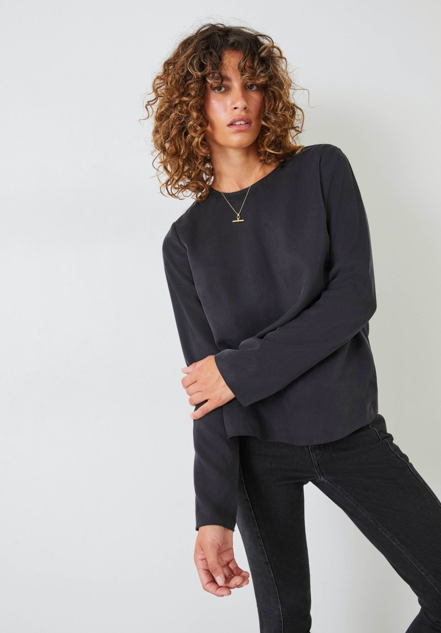 Wholesale Brooke Drape Top Midnight Navy