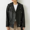 Hot Oversized Leather Jacket Black