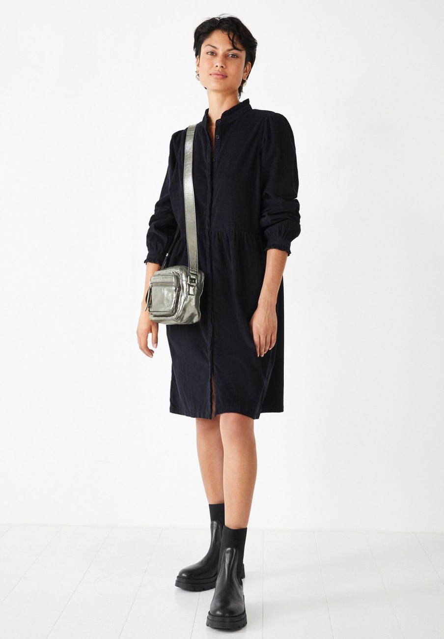 New Becca Corduroy Mini Dress Black