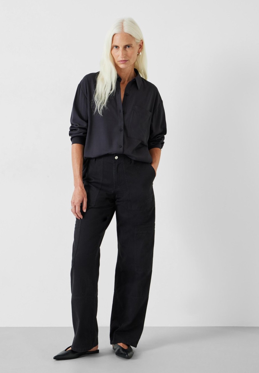 New Nicole Relaxed Pocket Shirt Navy