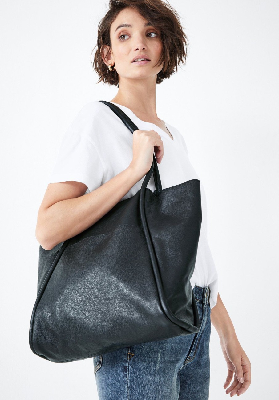 Clearance Boca Leather Tote Black