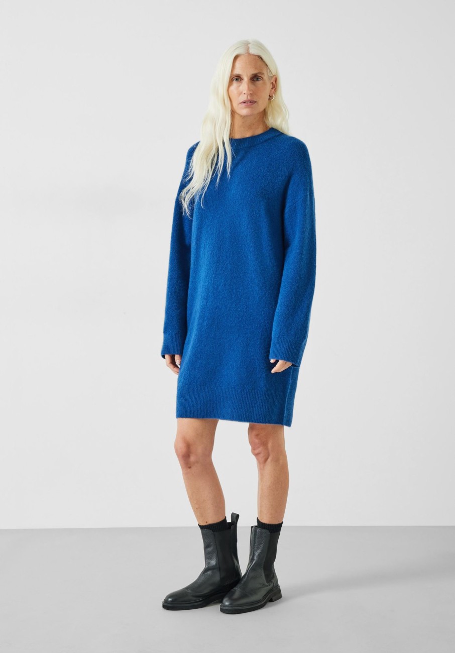 Best Kenley Wool Blend Jumper Dress Inky Blue