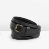 Online Heidi Leather Waist Belt Black