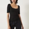 Hot Ashleigh Balerina Scoop Neck Top Black