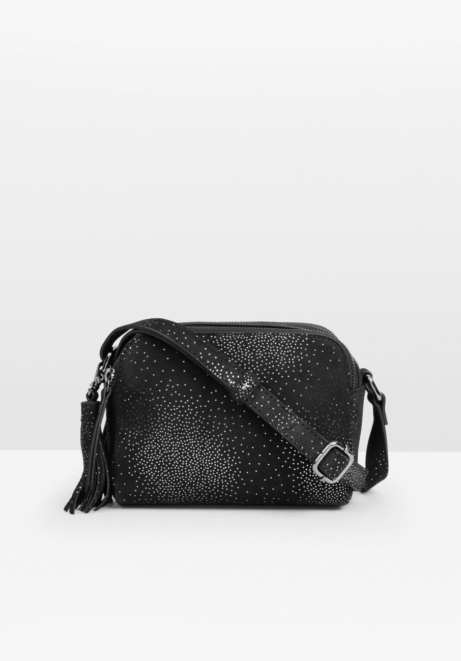 Wholesale Luna Leather Bag Black/Pewter