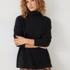 New Cashmere Roll Neck Jumper Black