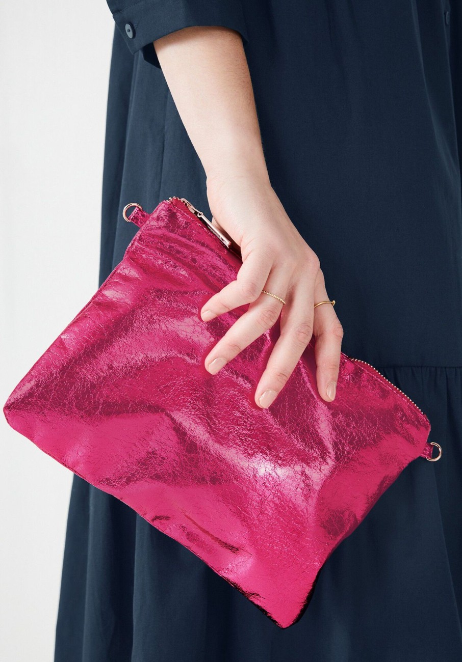 Online Nina Metallic Bag Metallic Pink