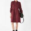 Online Becca Corduroy Mini Dress Dark Red