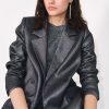 Wholesale Hazel Metallic Blazer Black Sparkle