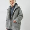 Wholesale Kai Cocoon Toggle Wool Blend Jacket Ash Grey