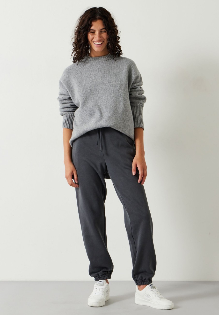 New Alyna Relaxed Washed Joggers Mid Grey