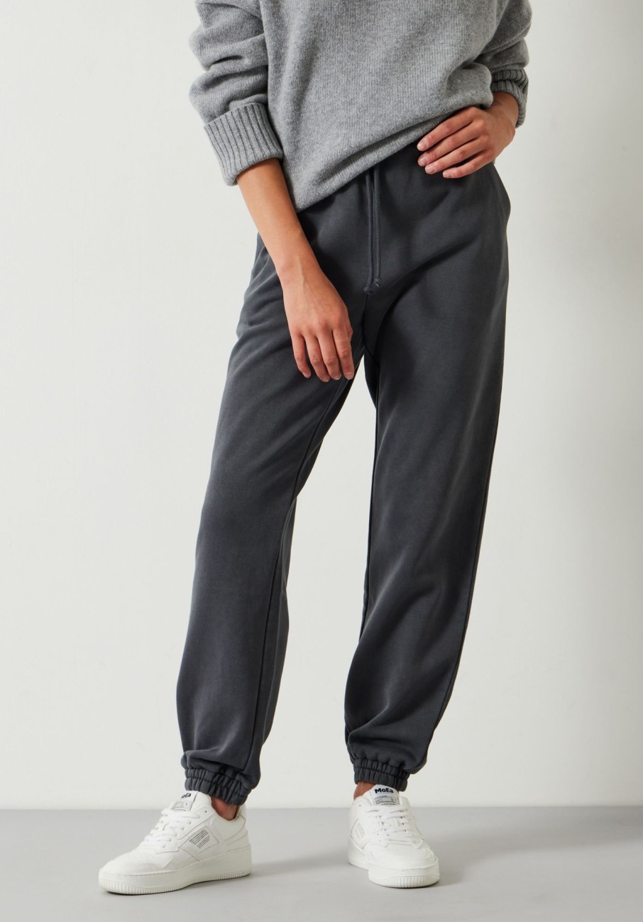 New Alyna Relaxed Washed Joggers Mid Grey