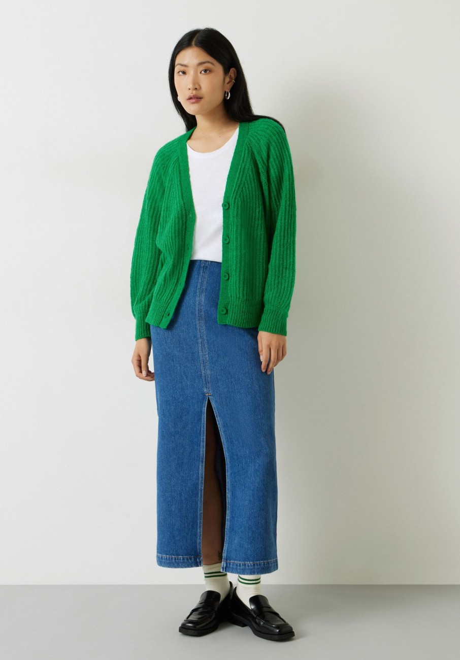 New Maggie Knitted Cardigan Green