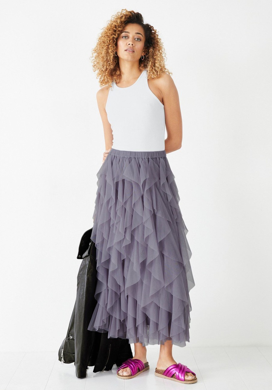 New Floriza Ruffled Skirt Mauve