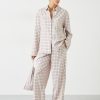 Hot Luella Brushed Twill Pyjamas Soft Pink Check