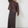 Hot Alanna Cord Maxi Skirt Dark Brown