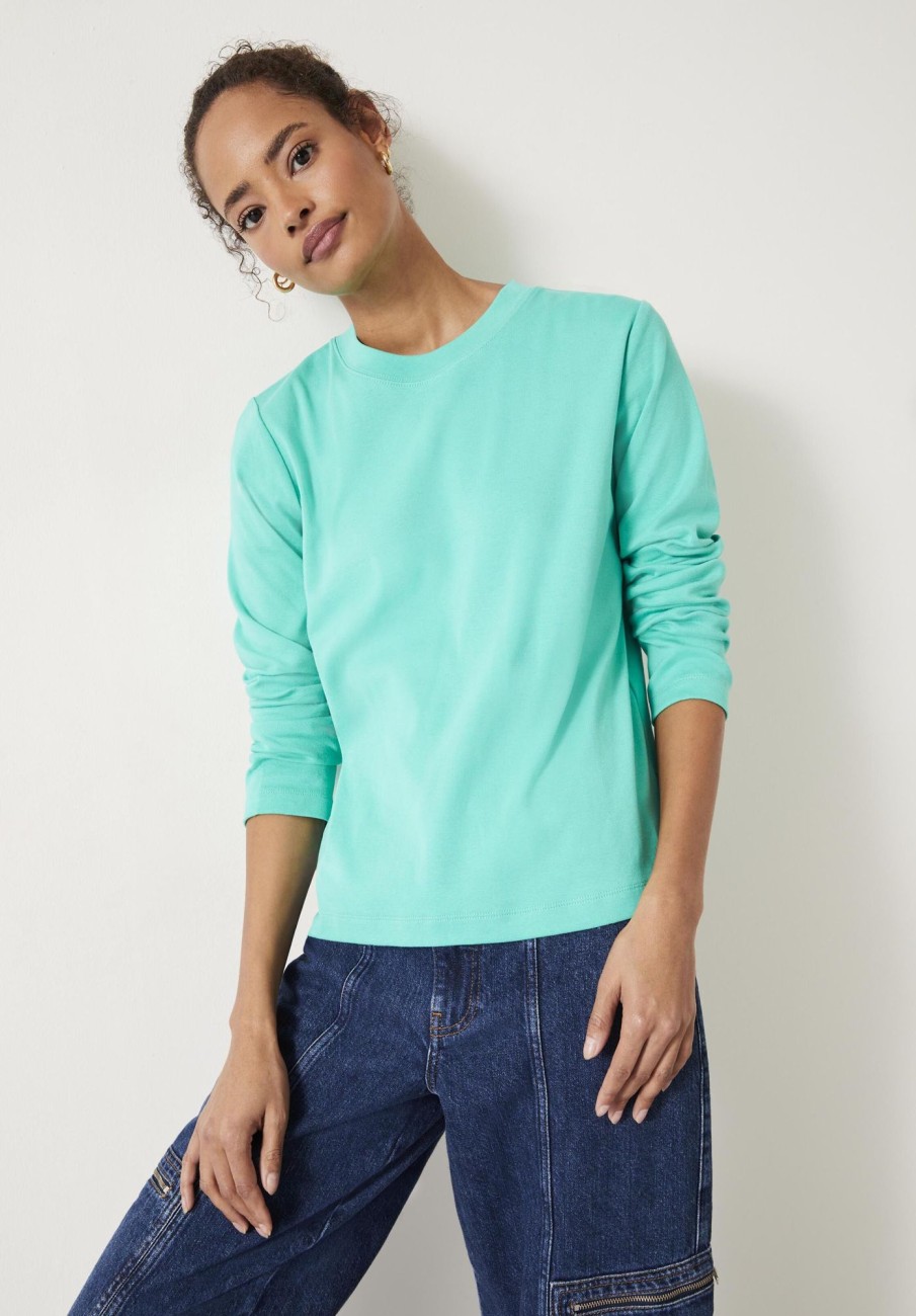 Clearance Cosima Heavyweight Cotton T-Shirt Mint Green