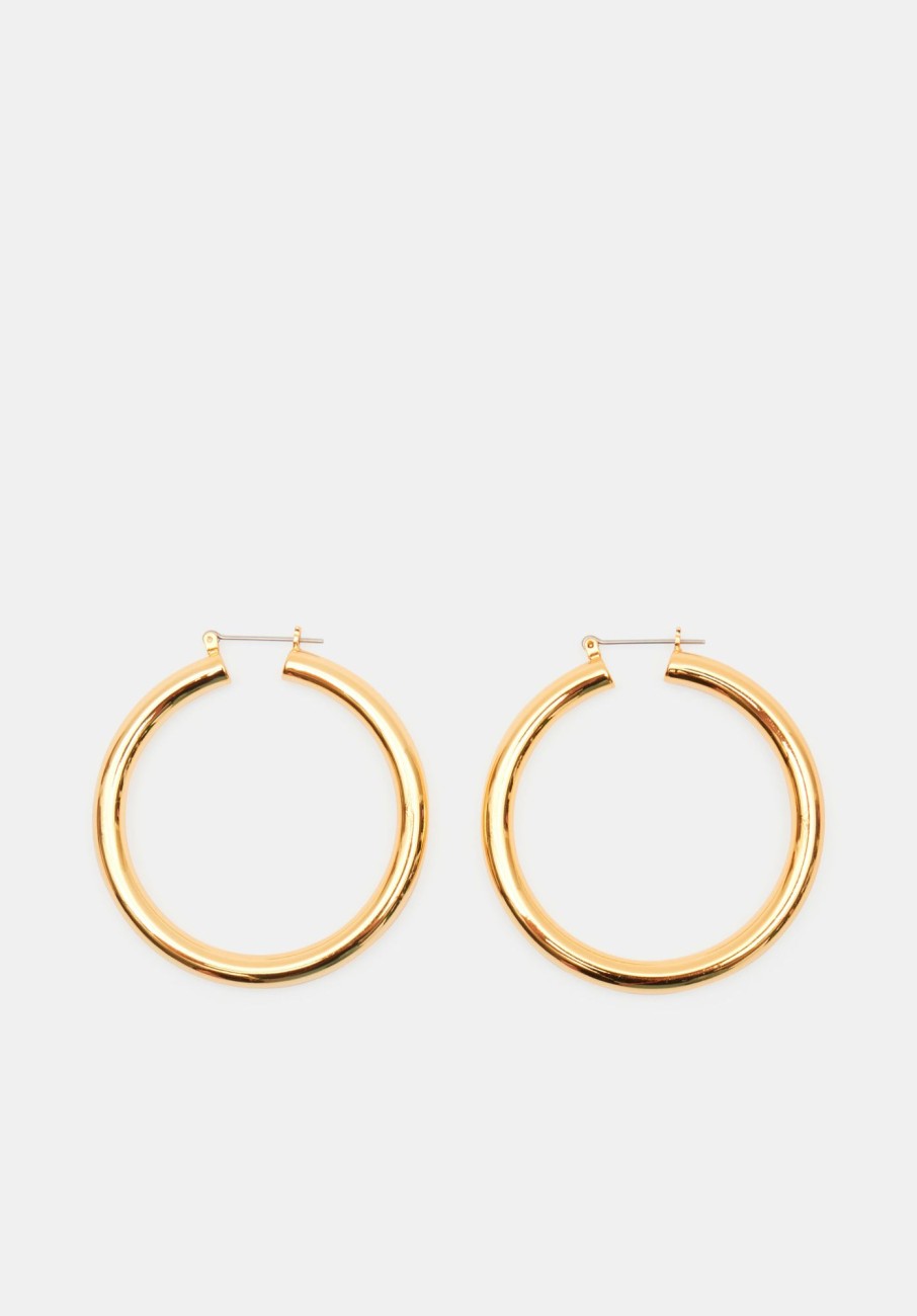 Hot Luv Aj Amalfi Tube Hoop Earrings Gold