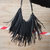 Clearance Anderson Fringe Shoulder Bag Black