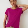 Hot Slim Fit Crew T-Shirt Deep Pink