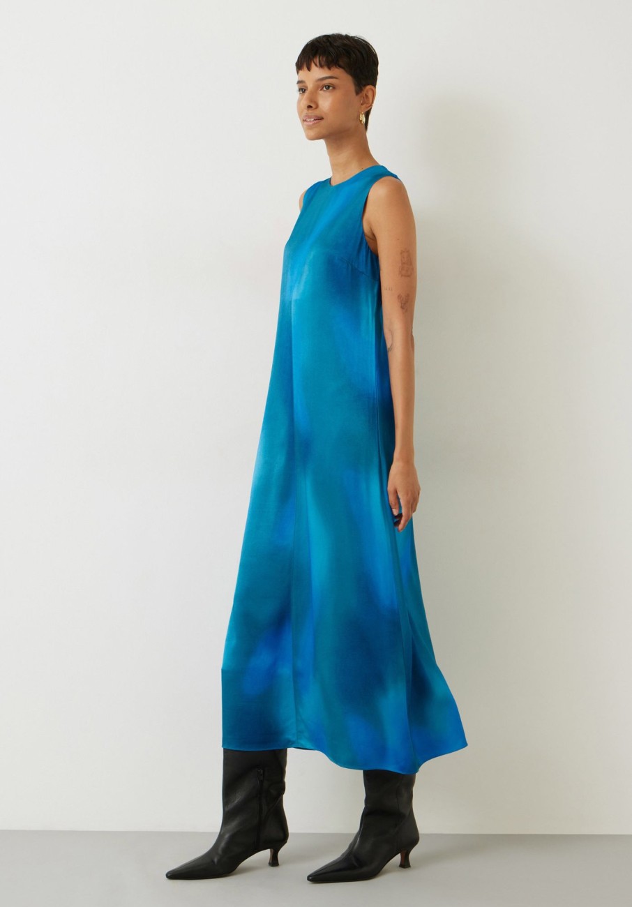 Clearance Jade Maxi Dress Ombre Colour Wash