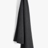 Online Teresa Ribbed Cashmere Scarf Charcoal Marl