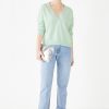 Clearance Fleur Cropped Jumper Duck Egg Grey